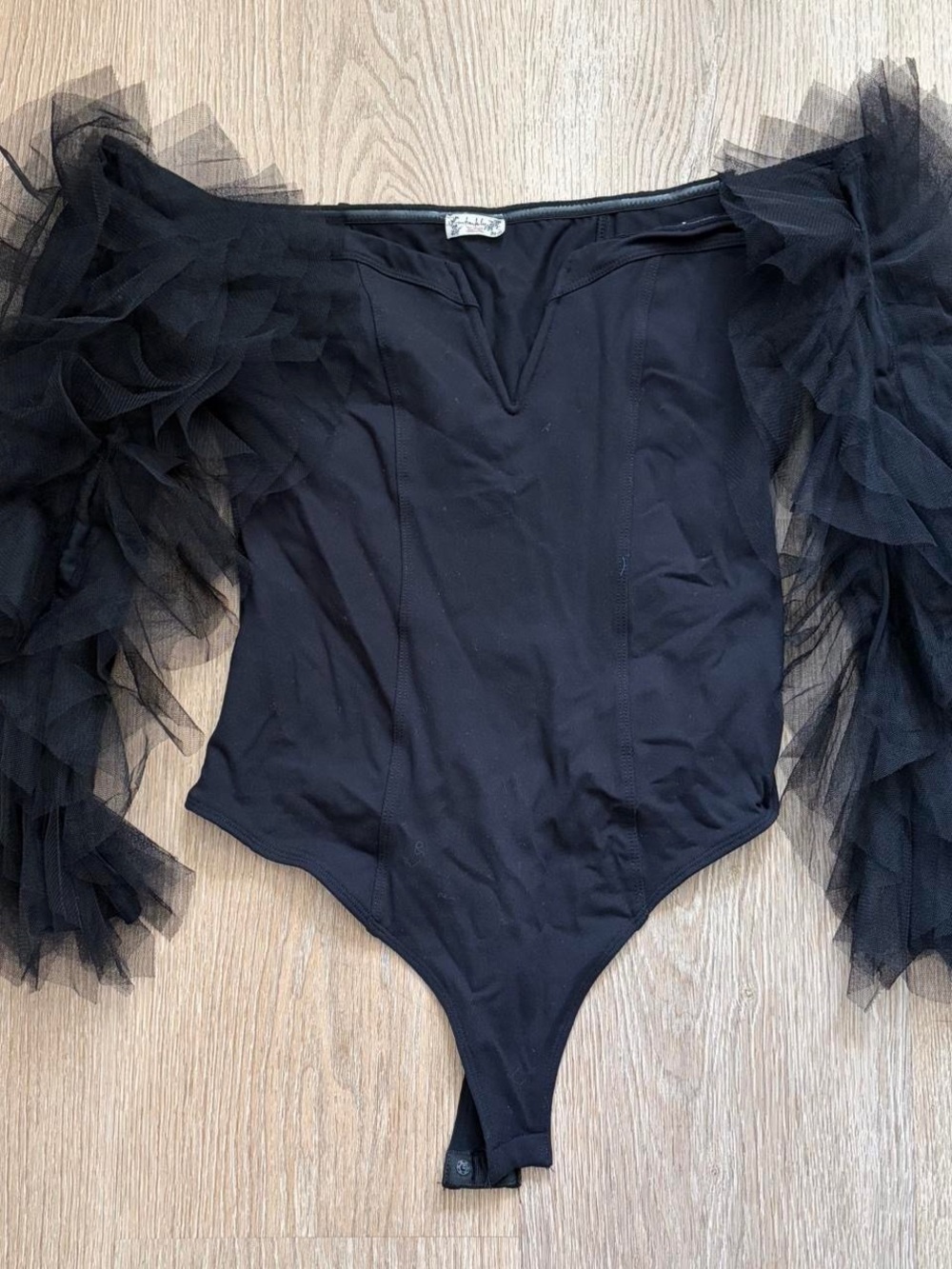 Free People Ruffle Bodysuit